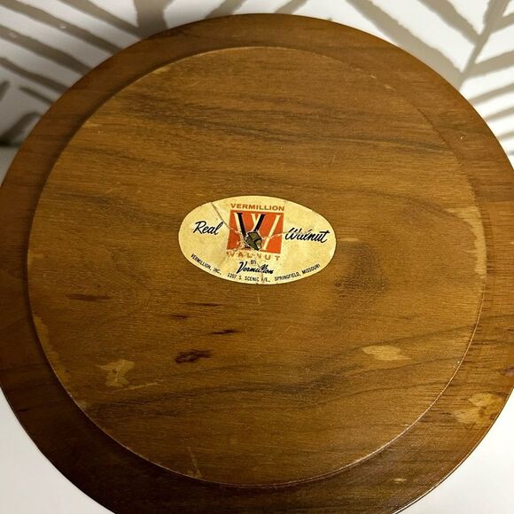 Vintage MCM Vermillion Walnut Co Ice Bucket - Picture 11 of 12